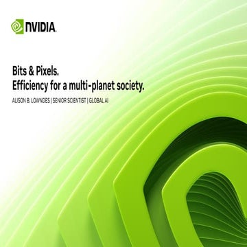 Bits and pixels. Efficiency for a multi-planet society.