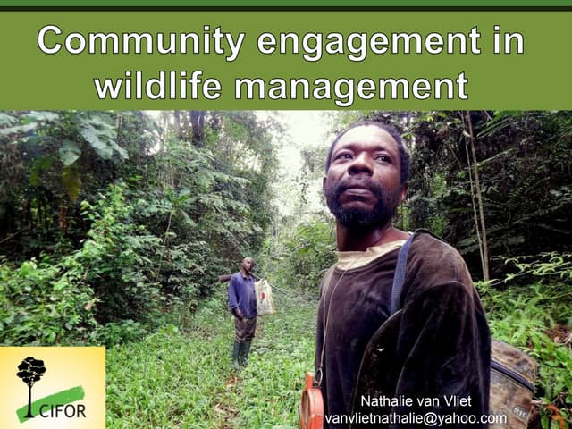 Community engagement in wildlife management 