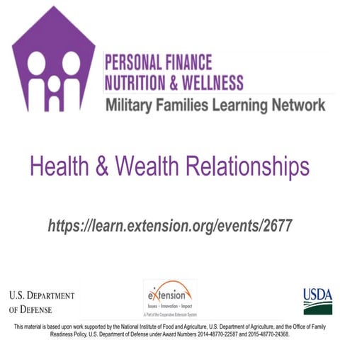 Health & Wealth Relationships | PPT