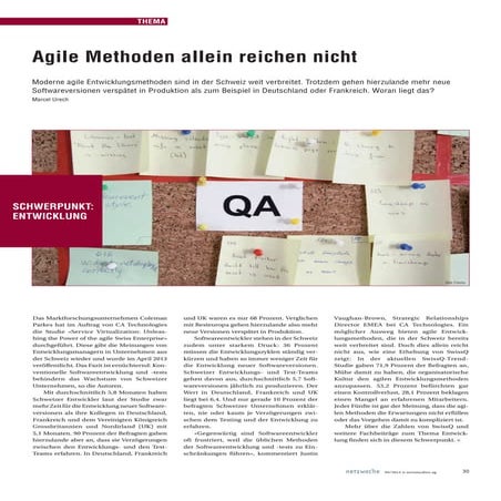 Netzwoche: Agile Methoden allein reichen nicht