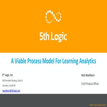 A Viable Process Model for Learning Analytics