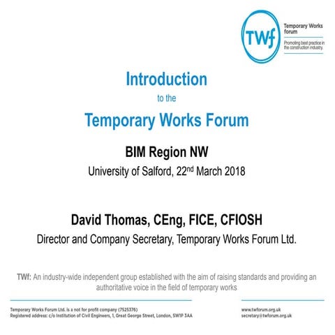 HSE Temporary works management plan | DOCX