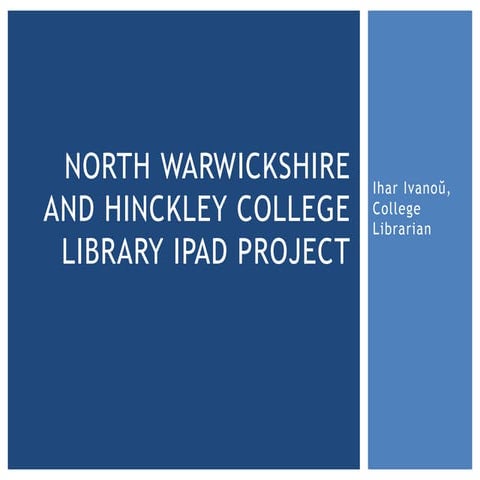 NWHC Library iPad Project