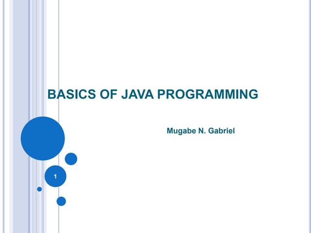 JAVA PROGRAMMING | PPT