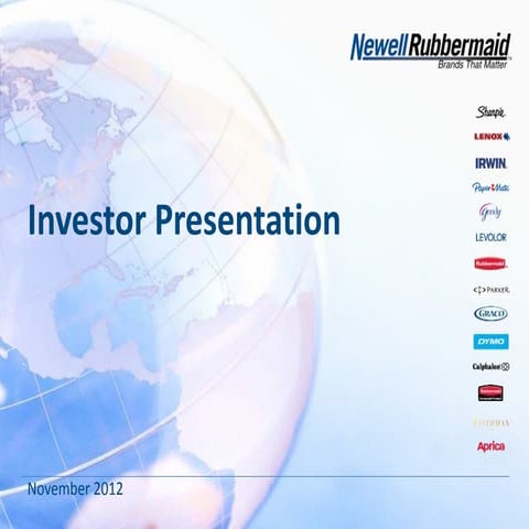 Investor presentation, Nov 2012
