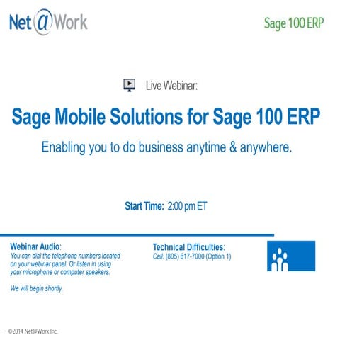 Live Webinar: Sage Mobile Solutions for Sage 100