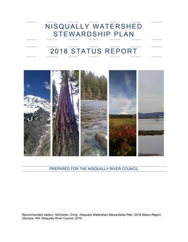 Nisqually Watershed Stewardship Report 8.16.19