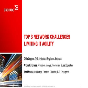 Top 3 Network Challenges Limiting IT Agility  