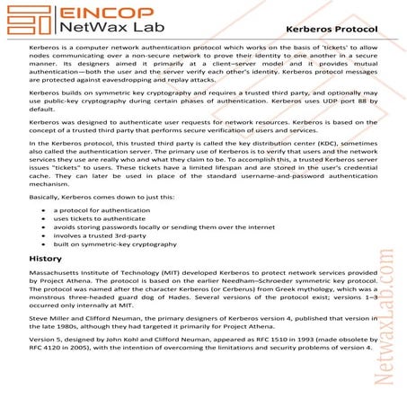 Kerberos Protocol