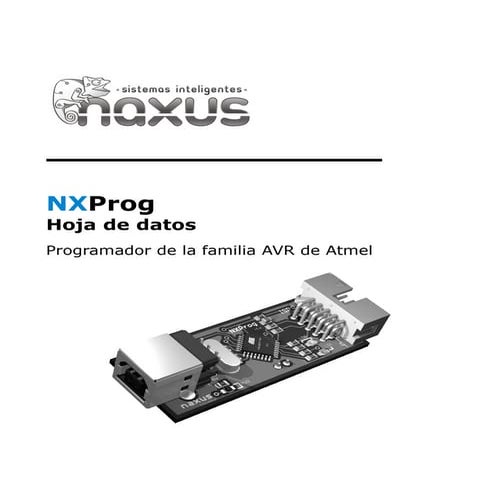 Hoja de datos programador NXProg