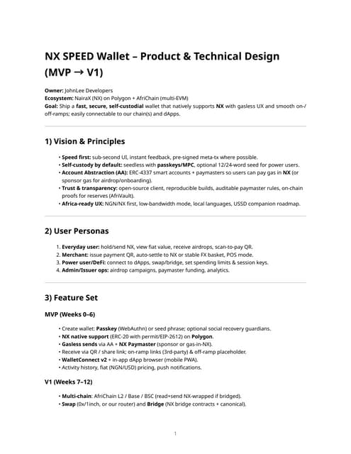 Nx Speed Wallet – Product & Technical Design (mvp → V1).pdf