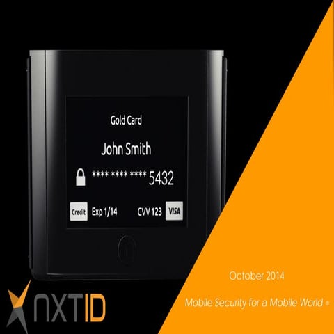 NXT-ID, Inc.'s (OTCQB:NXTD) Presentation | PPTX