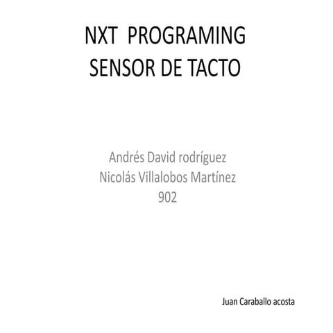 Nxt  programing