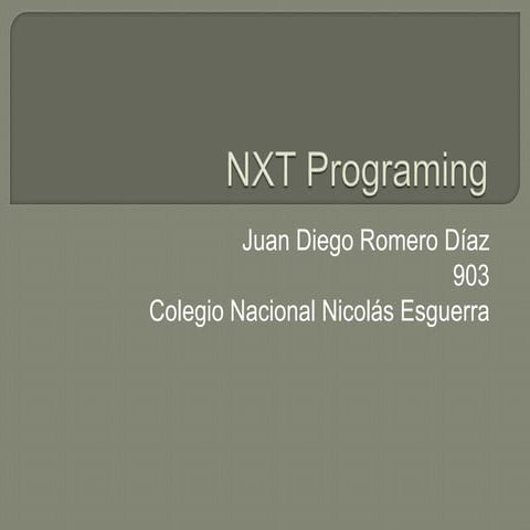 preguntas NXT PROGRAMING | DOCX