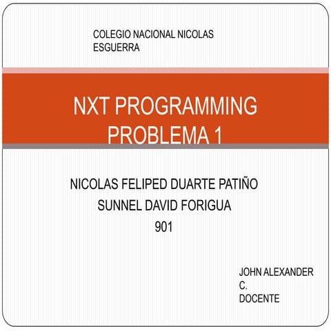 Nxt programming | PPTX