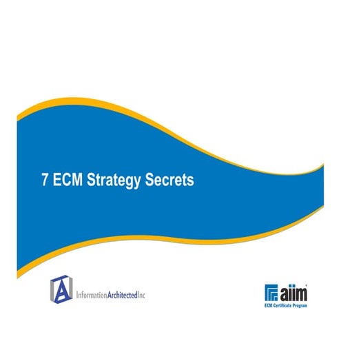 AIIM ECMp Cert | PDF