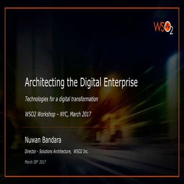 Architecting the Digital Enterprise