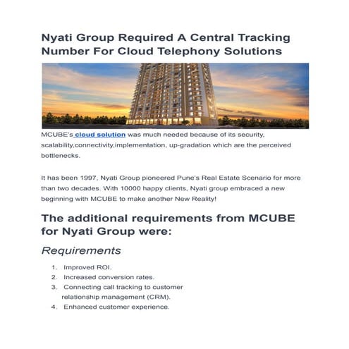 Nyati Group Required A Central Tracking Number For Cloud Telephony Solutions.pdf