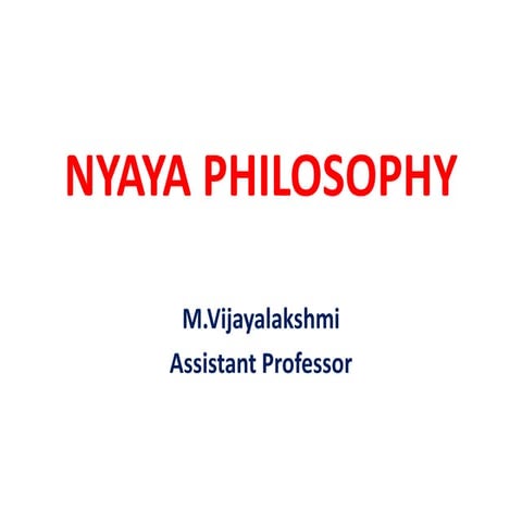 Nyaya philososphy