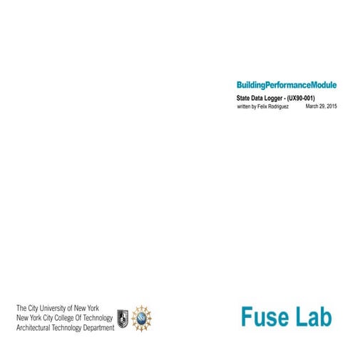 Performance Module 13  State Data Logger 