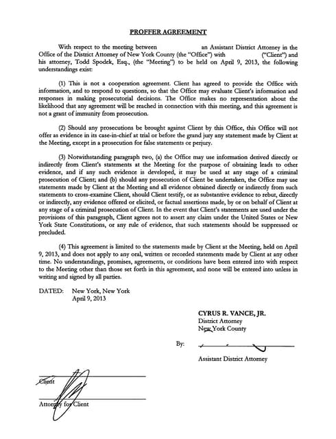 NYCDA Proffer Agreement pdf NYCDA Proffer Agreement pdf