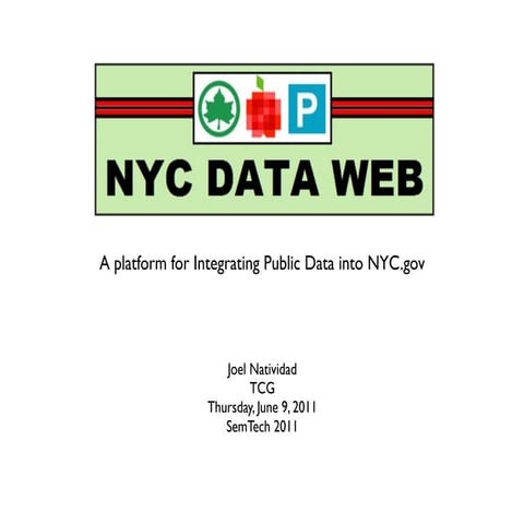 NYC Data Web (static version) - A Semantic, Open Public Data Exchange for NYC