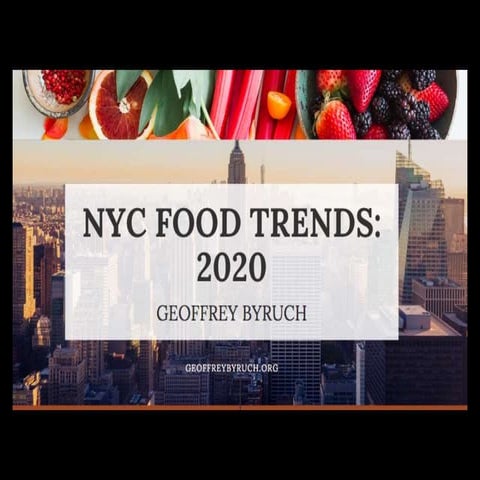New York City Food Trends for 2020