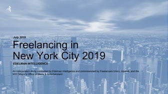 Freelancing in New York City 2019