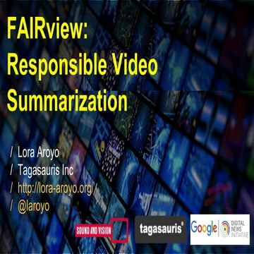FAIRview: Responsible Video Summarization @NYCML'18