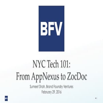 An Introduction to NYC Tech