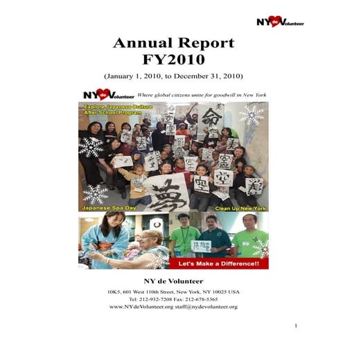 NYdV  Annual Report 2010