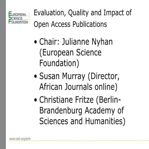 Berlin 6 Open Access Conference: Julianne Nyhan