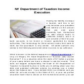 Ny income execution