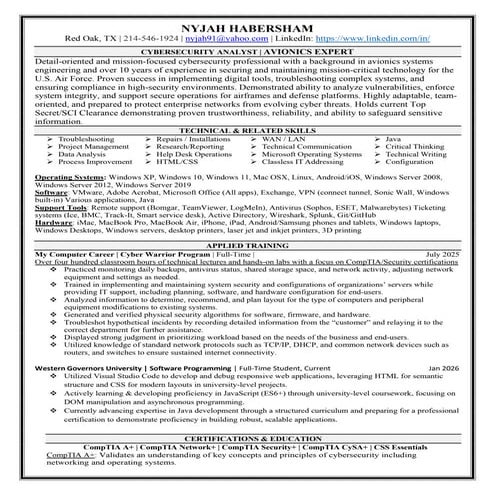 Full-Stack Software Engineer & Avionics Cybersecurity Expert | PDF