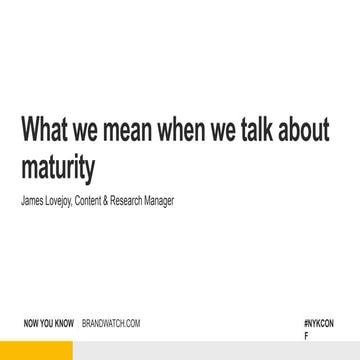 Social Maturity