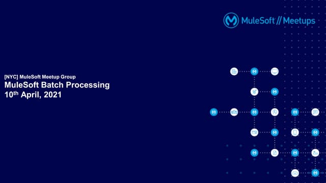 Batch Processing with Mule 4