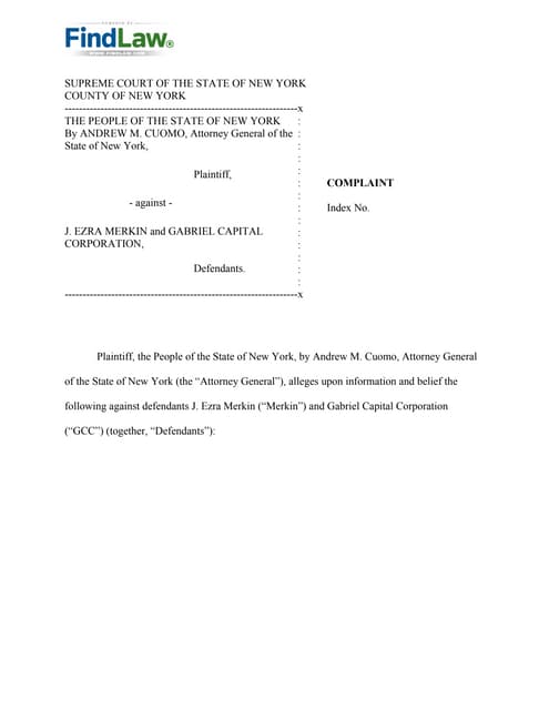 FindLaw : New York v. J. Ezra Merkin