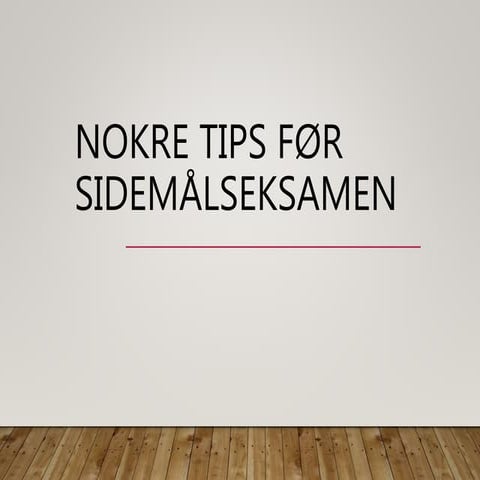 HVA ER ENDELSE P NYNORSK visual data 2