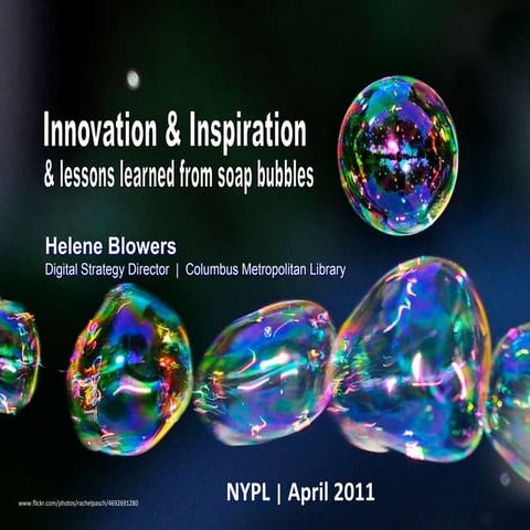 Inspiration, Innovation & Lessons Learned from Soap Bubbles