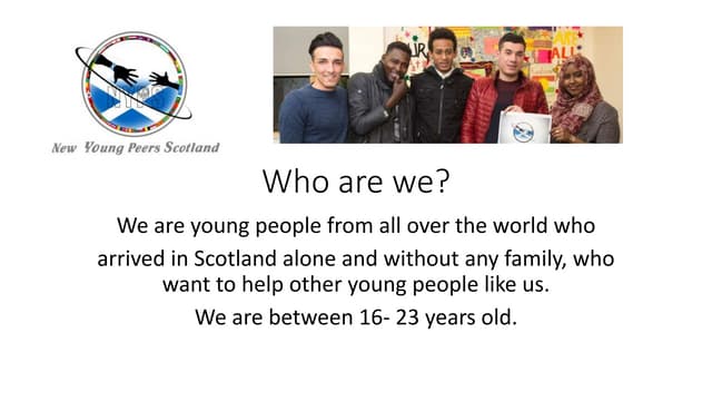 naccompanied Asylum Seeking Young People: New Young Peers Scotland