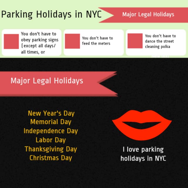 Parking Ticket Holidays in New York City