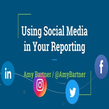 Using social media in your reporting - Amy Bartner - Muncie - 4.14.18