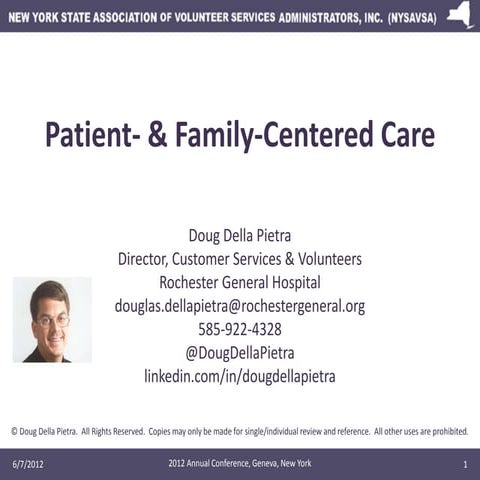 Patient and Family Centered Care