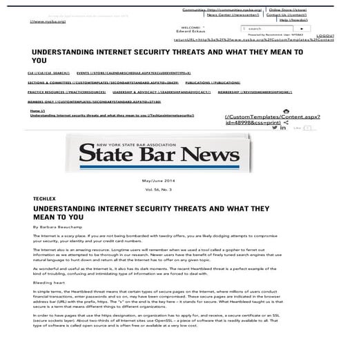 Understanding Internet Security Threats and What They Mean to You