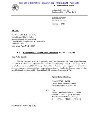 Documento Fiscalía NY