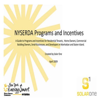 NYSERDA Program Incentives