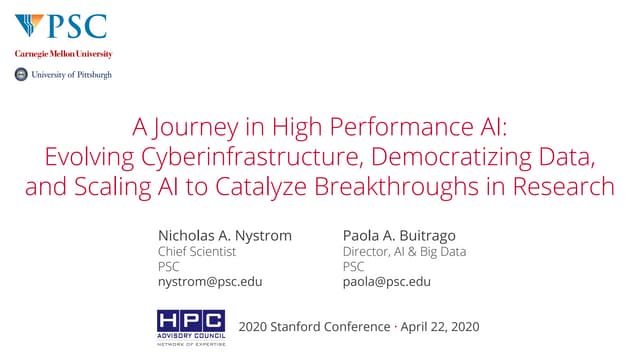 Evolving Cyberinfrastructure, Democratizing Data, and Scaling AI to Catalyze Research Breakthroughs