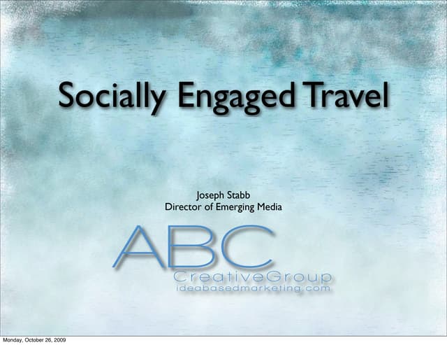 Social Engaged Tourism