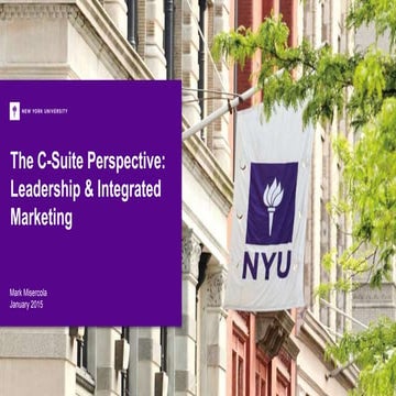 NYU C-Suite Spring 2015