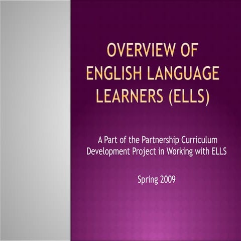 Nyu Pte Overview Of Ells Oct2009
